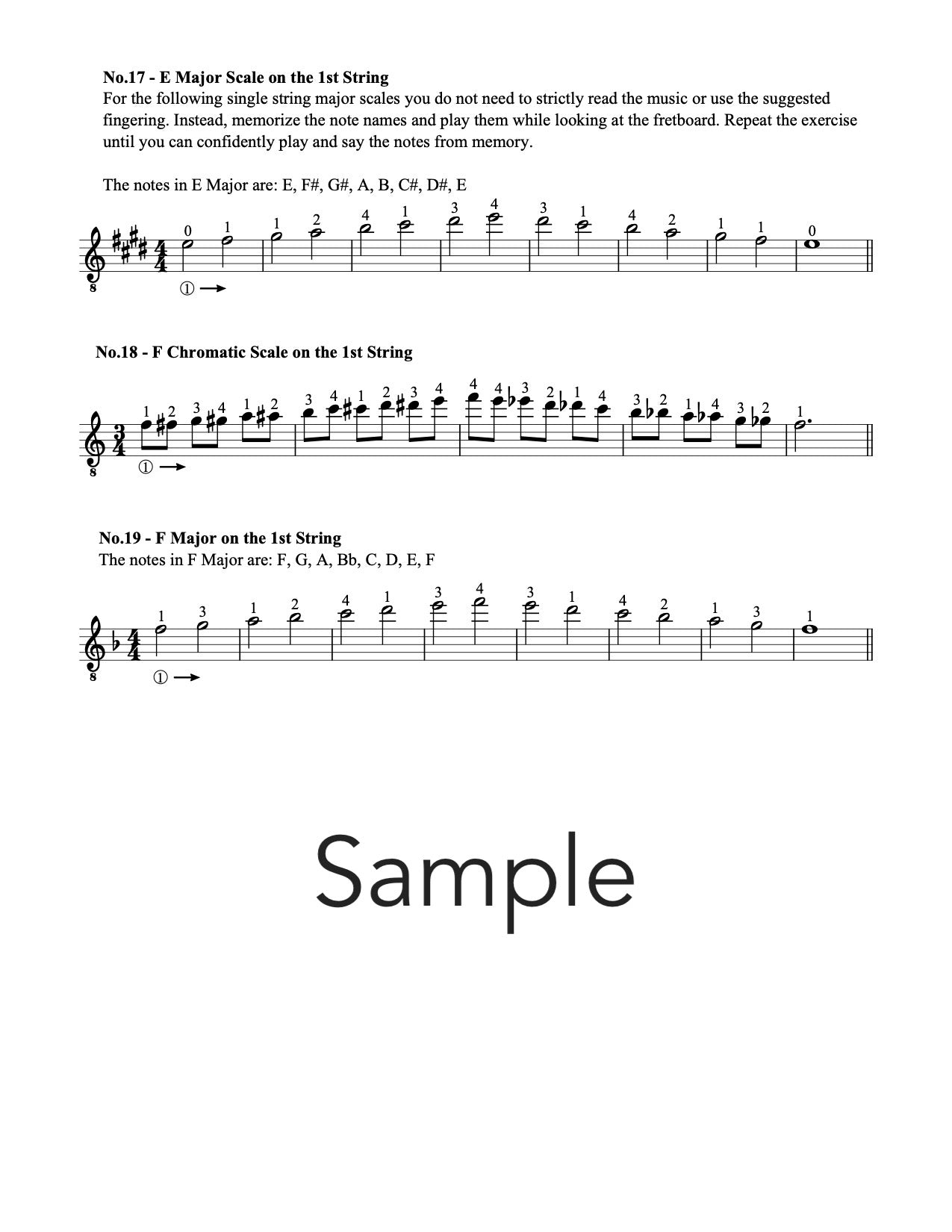 Exploring the Fretboard Sample