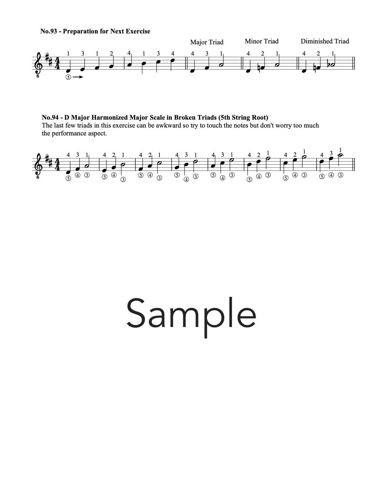 Exploring the Fretboard Sample