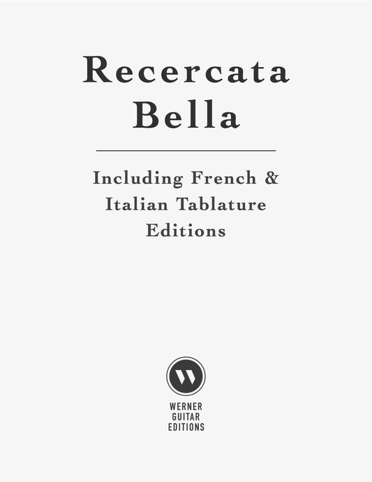 Recercata Bella - PDF Sheet Music