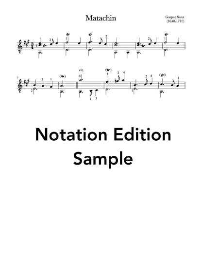 Gaspar Sanz Collection Volume 2 - Sheet Music Sample 