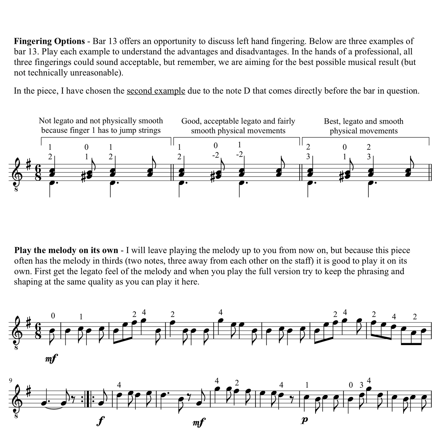 Classical Guitar Repertoire Lessons Grade 2 (PDF)