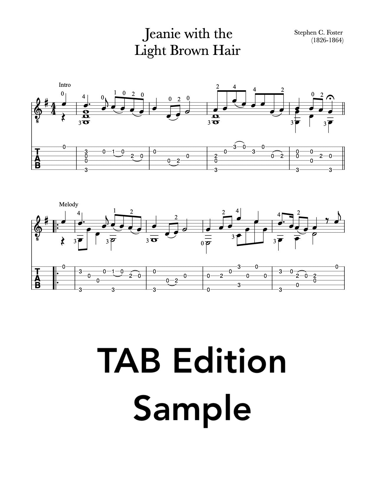 Jeanie with the Light Brown Hair by Foster (PDF)