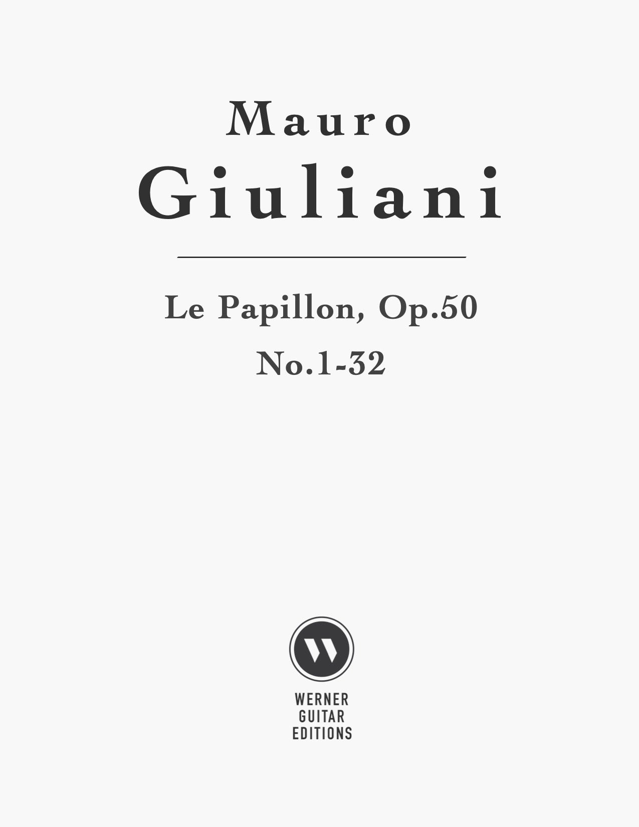 Le Papillon, Op. 50 by Mauro Giuliani