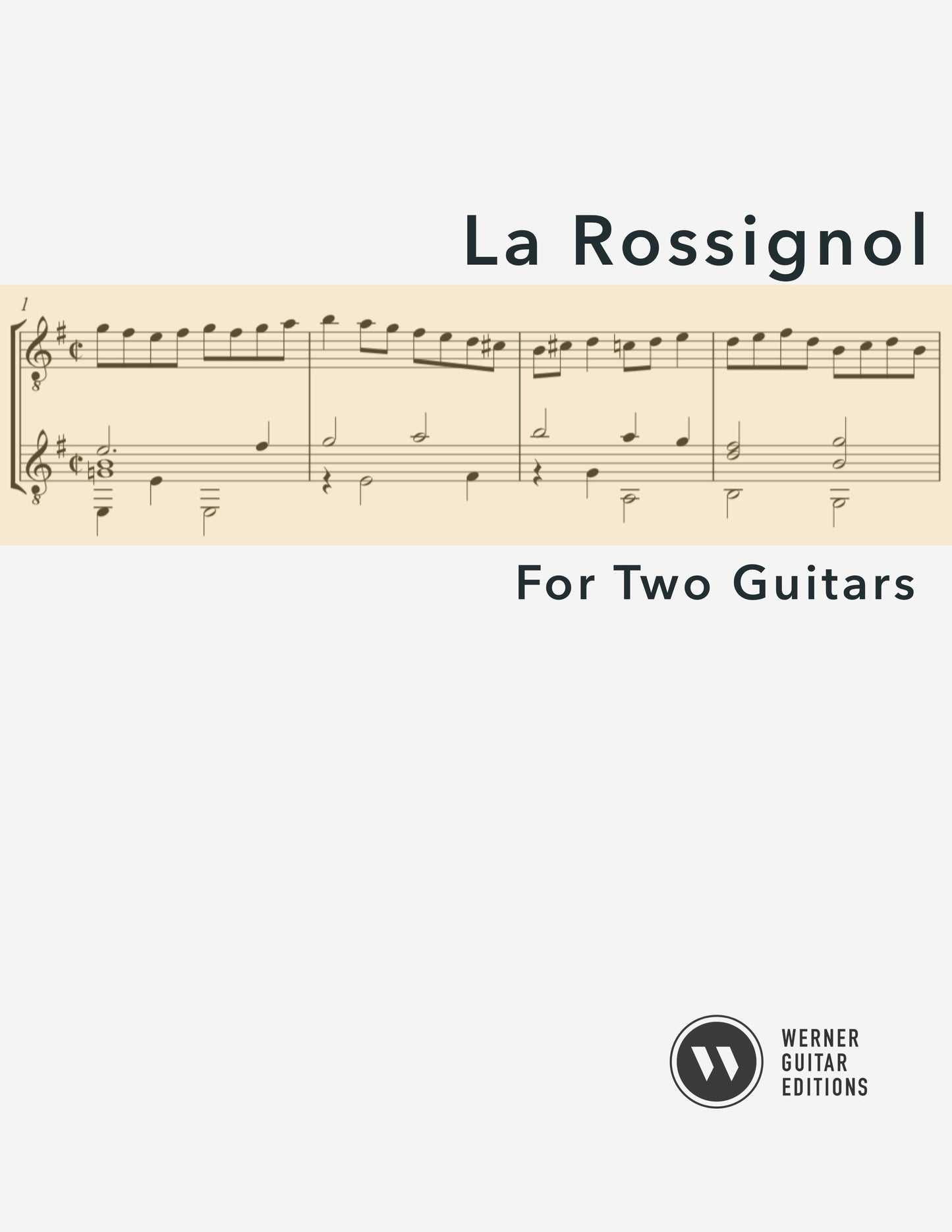 La Rossignol (Anonymous) - Guitar Duet (PDF)