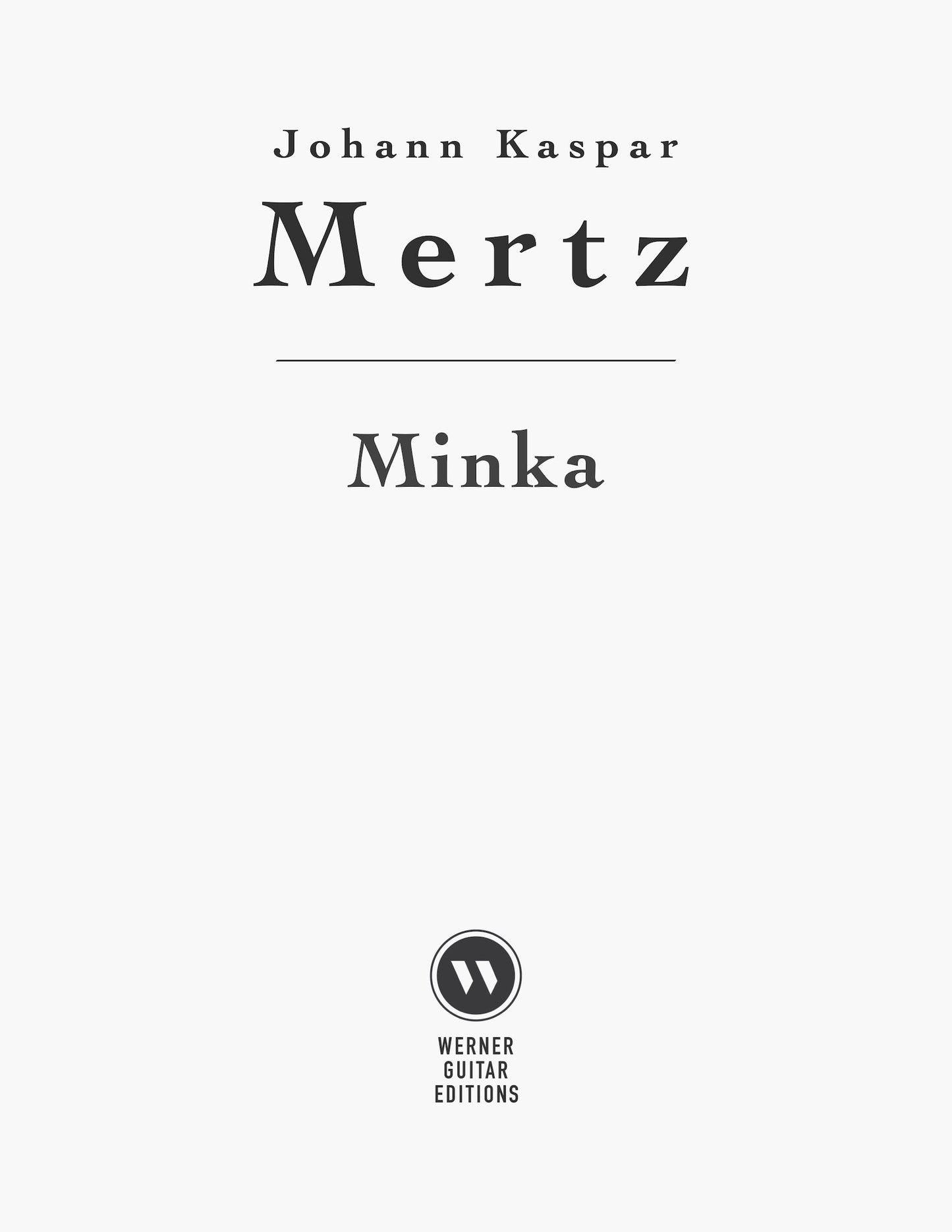 Minka by Mertz for Classical Guitar (Free PDF Sheet Music or Tab)