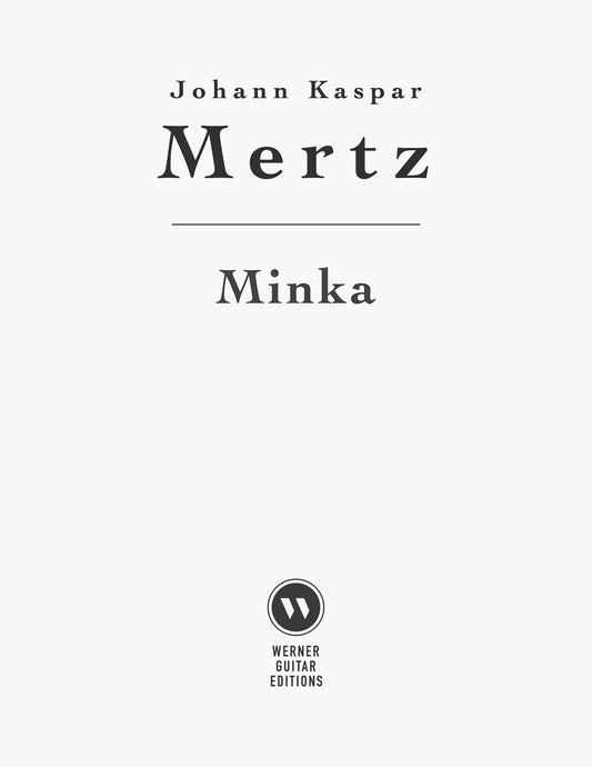 Minka by Mertz for Classical Guitar (Free PDF Sheet Music or Tab)