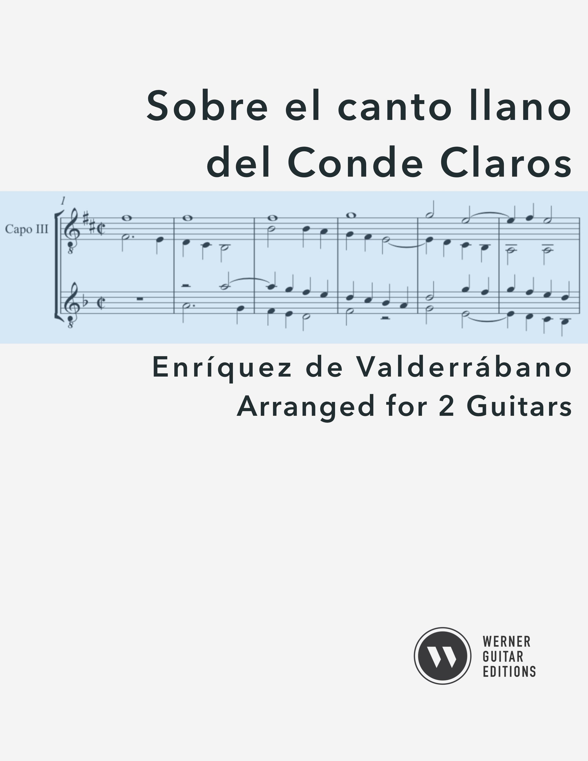 Sobre el canto llano del Conde Claros by Enríquez de Valderrábano