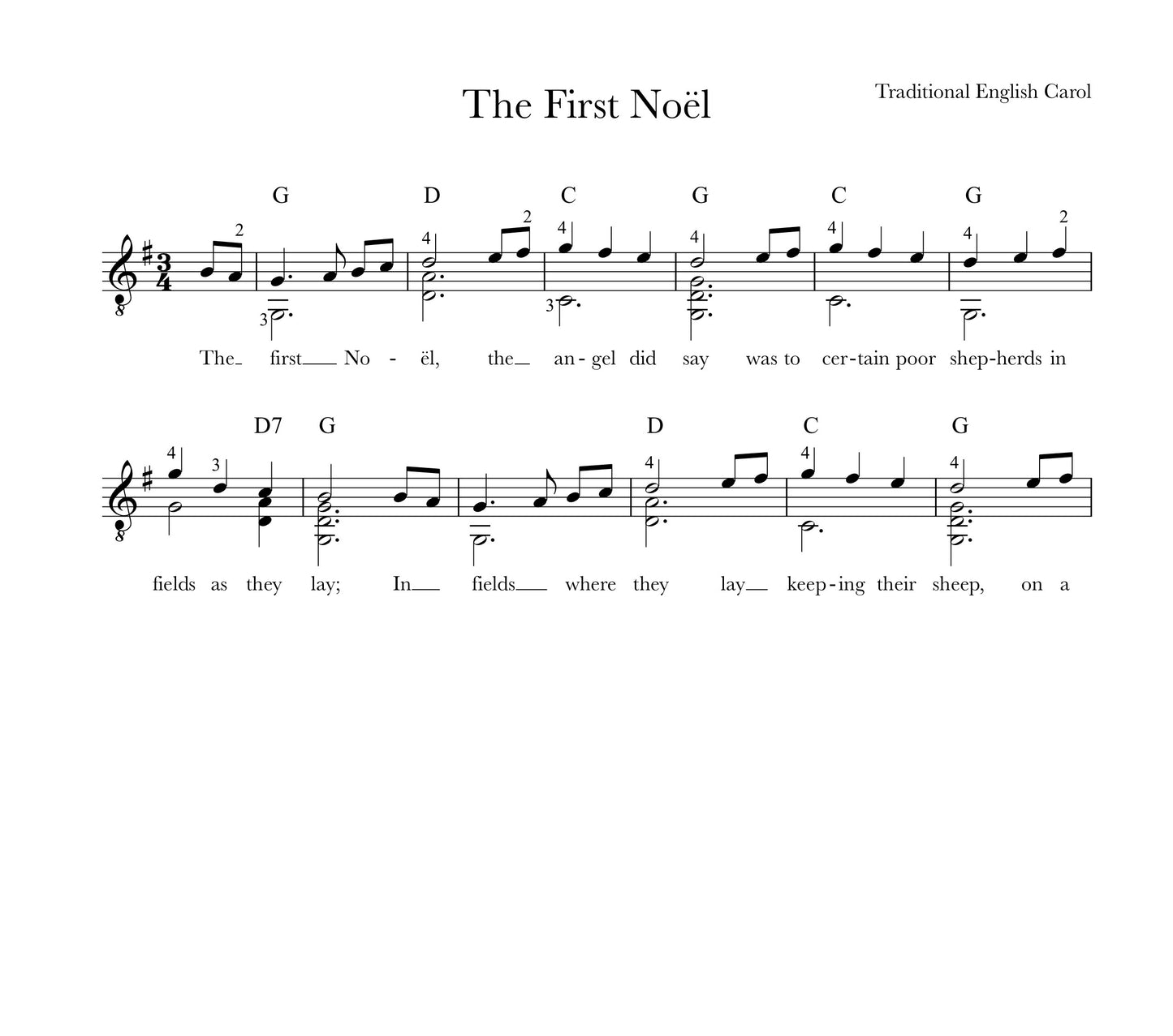 Easy Christmas Songs for Guitar Vol.3 (PDF)