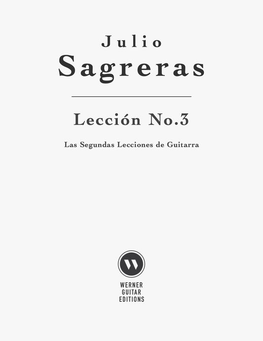 Lección No.3, Book 2 by Sagreras (PDF Sheet Music and Tab)