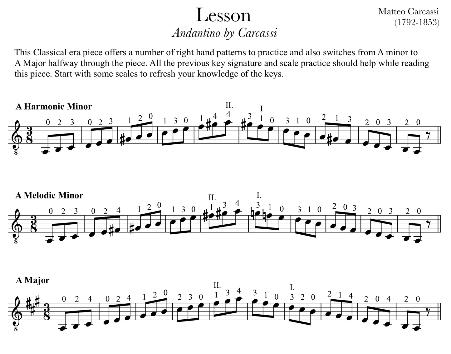 Classical Guitar Repertoire Lessons Grade 2 (PDF)