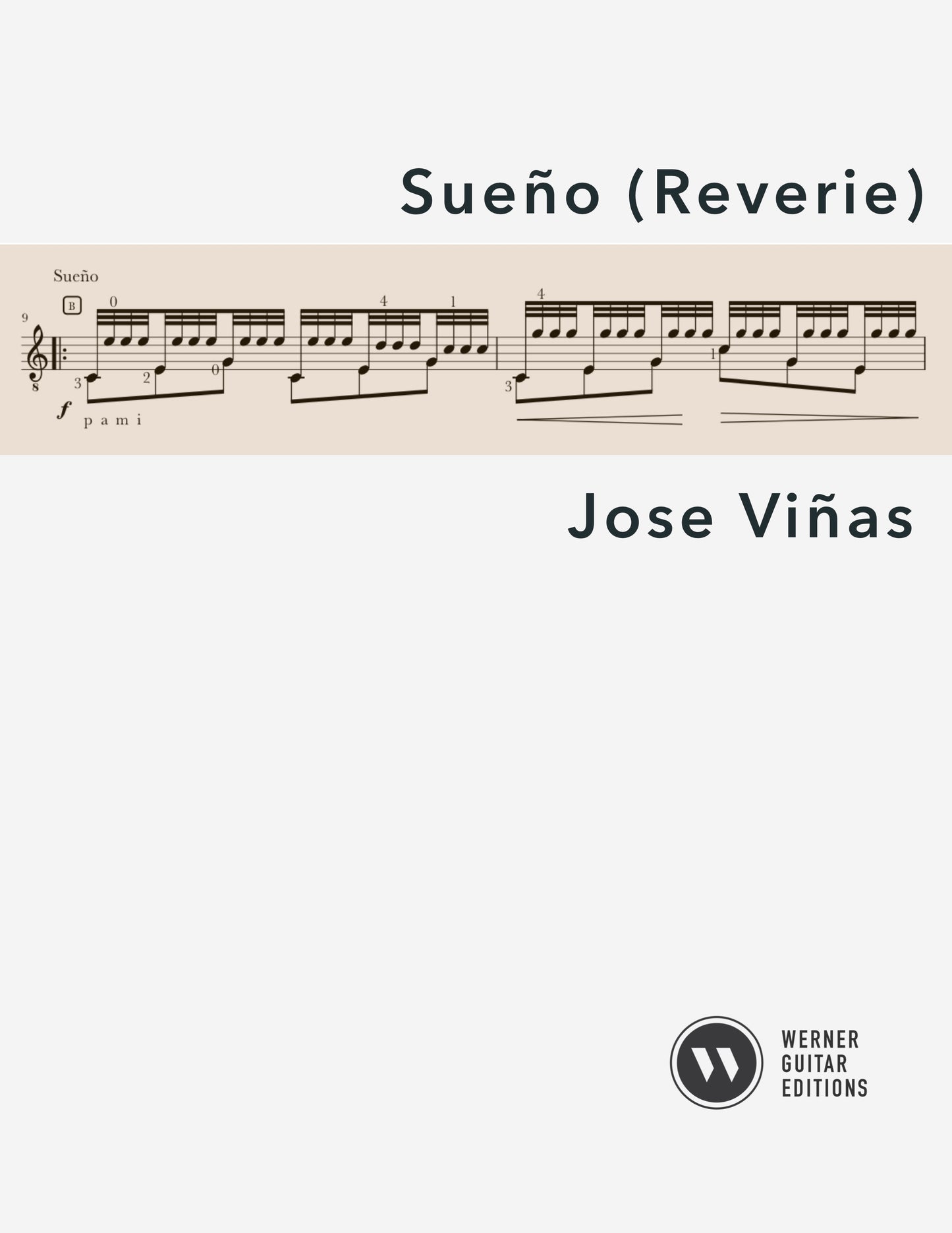 El Sueño (Reverie para Guitarra) for Guitar by José Viñas