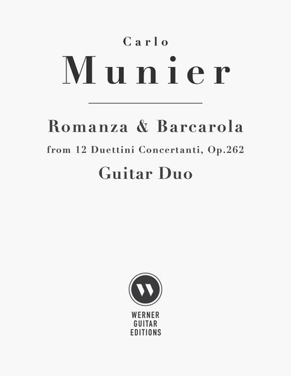 Romanza and Barcarola by Carlo Munier (1859-1911)