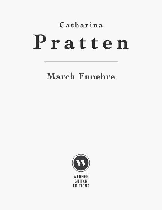 March Funebre by Catharina Josepha Pratten (PDF Sheet Music for Classical Guitar)