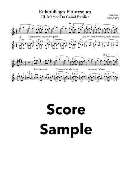Enfantillages Pittoresques by Erik Satie (1866-1925) arranged for classical guitar duo.
