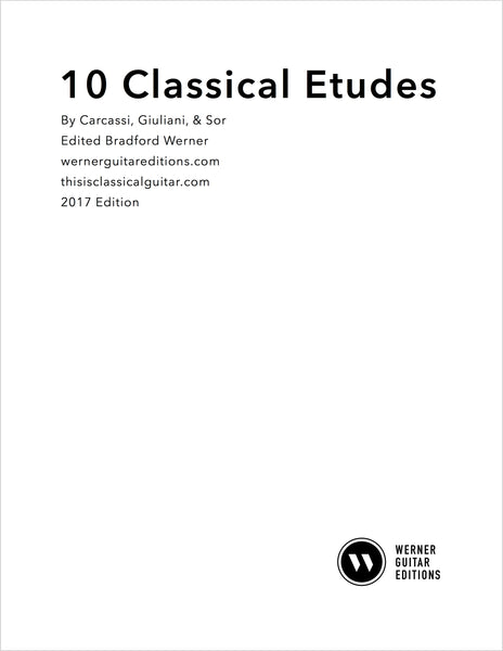 Ten Classical Etudes for Classical Guitar