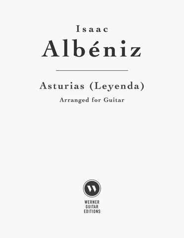 Asturias (Leyenda) by Albeniz for Guitar (PDF)