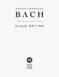 Bach - Prelude BWV999 for Guitar - PDF Sheet Music or Tab PDF