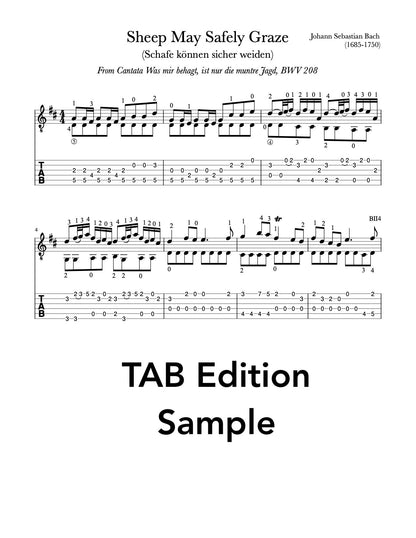 Sheep May Safely Graze by Bach (TAB Sample)