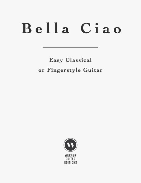 Easy Bella Ciao for Guitar (PDF)