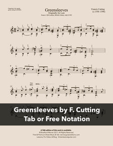 Greensleeves by Francis Cutting (Free PDF)