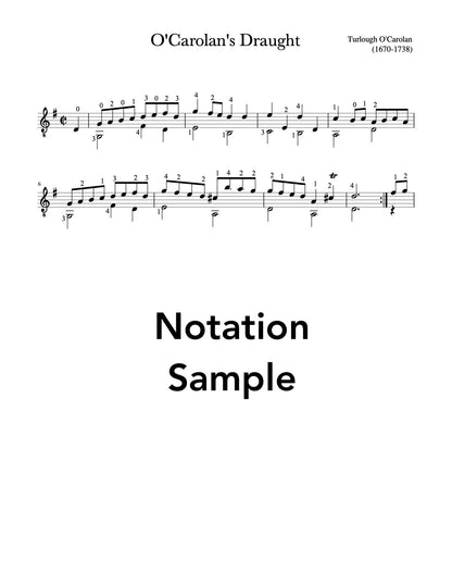Easy Celtic Guitar Volume 2 - Notation Sample