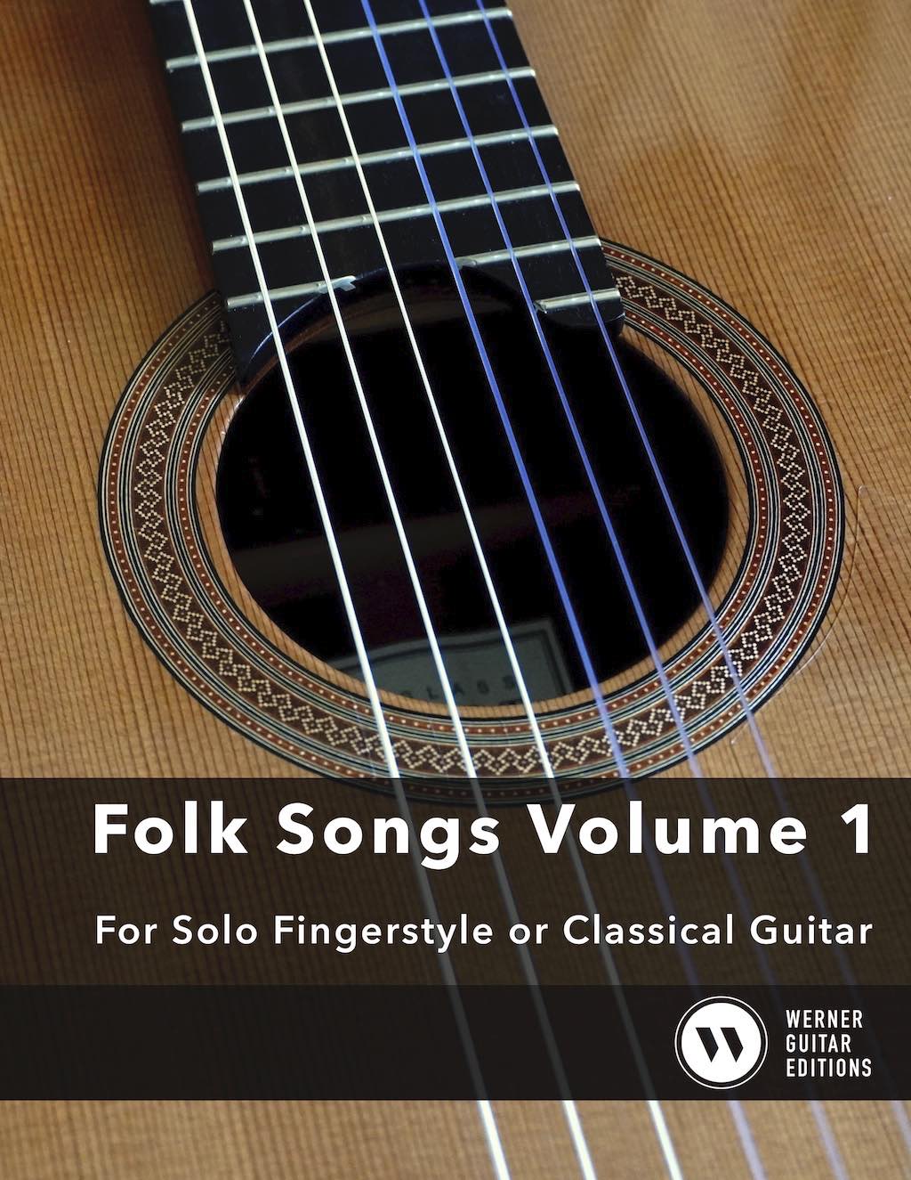 Easy Folk Songs Volume 1 - For Solo Fingerstyle or Classical Guitar