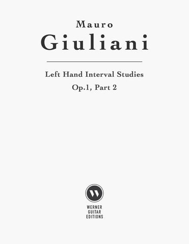 Giuliani Left Hand Interval Studies, Op.1, Part 2 (PDF)