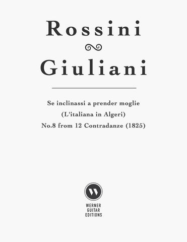 Rossini - Giuliani: Se inclinassi a prender moglie (PDF)