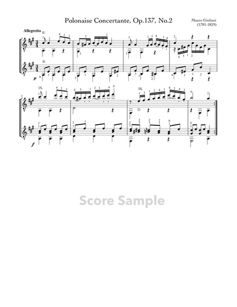Polonaise Concertante, Op.137, No.2 by Giuliani - Guitar Duet