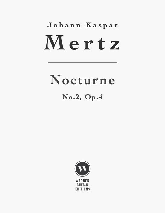 Nocturne No.2, Op.4 by Mertz (PDF Sheet Music for Guitar)