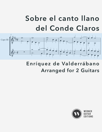 Sobre el canto llano del Conde Claros by Enríquez de Valderrábano