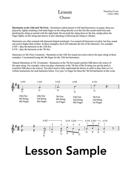 Classical Guitar Repertoire Lessons Grade 5 - Sample Lesson