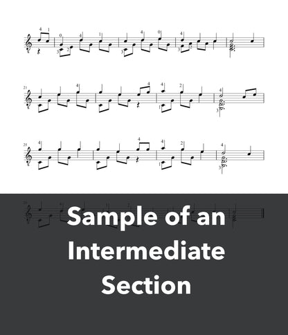 Easy Folk Songs Volume 1 - Sample of the Intermediate