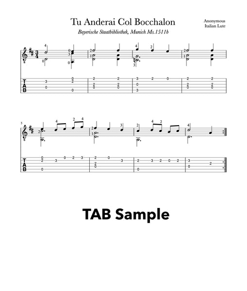 Easy Classical Guitar Volume 2 - TAB Sample