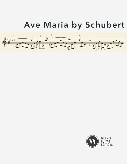 Ave Maria for Guitar (PDF)
