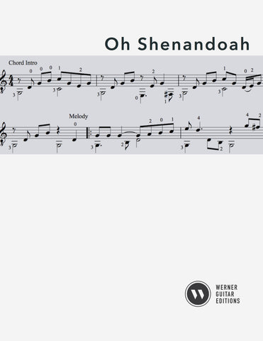Oh Shenandoah for Guitar