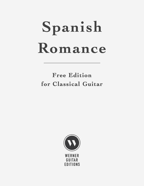 Spanish Romance for Guitar (PDF)