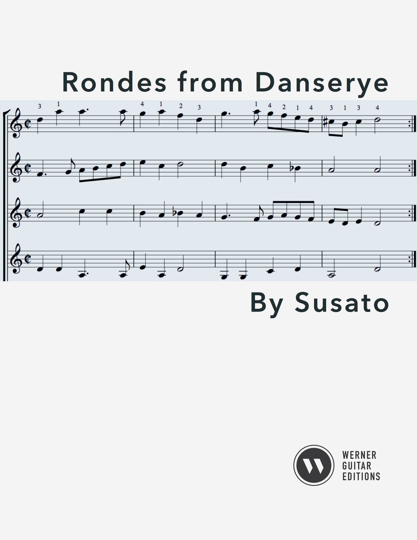 Rondes by Susato - 4 Guitars (PDF)