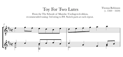 Toy for Two Lutes - Guitar Duet (PDF)